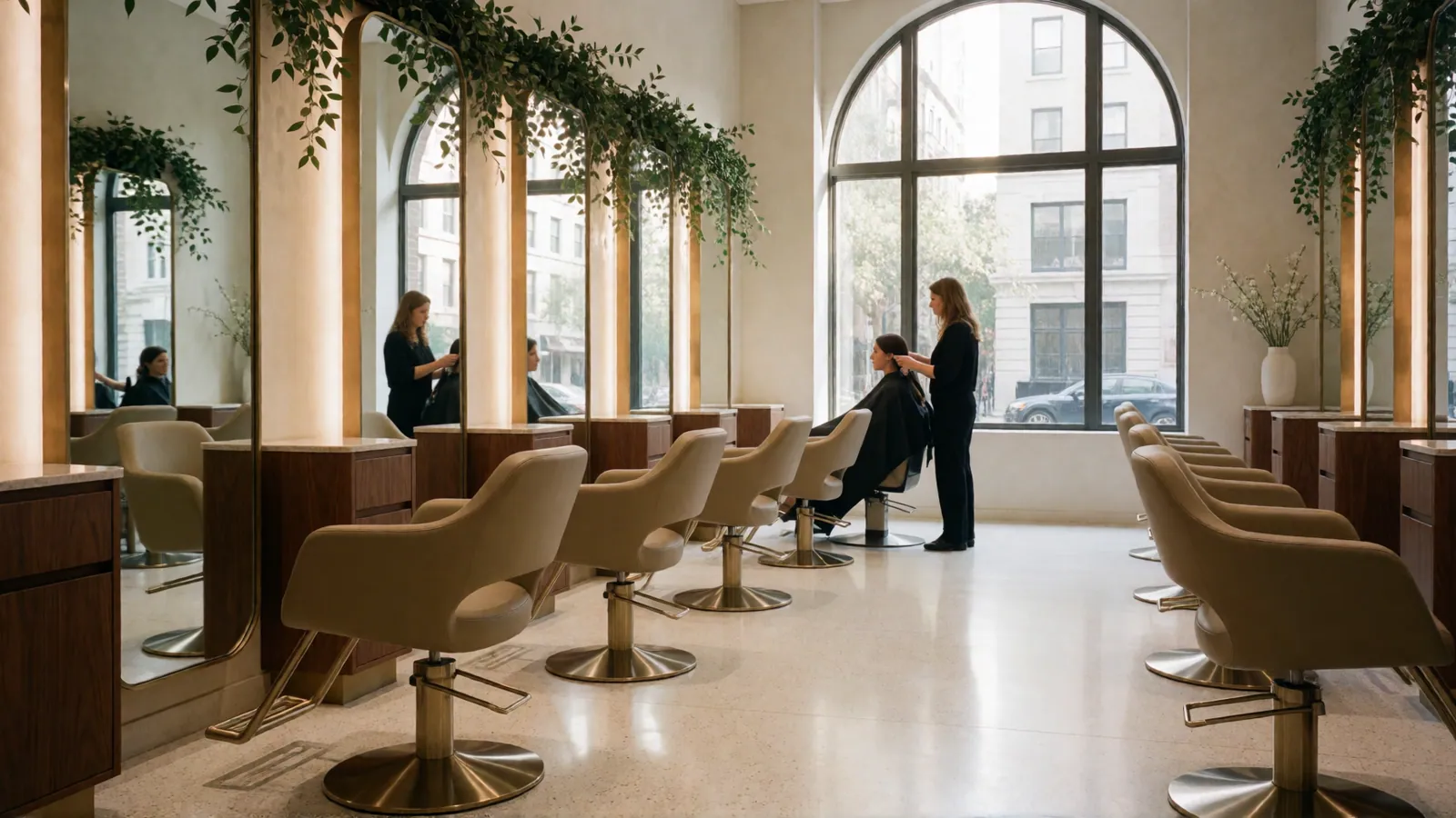 The interior of Woodside Hair Style Salon